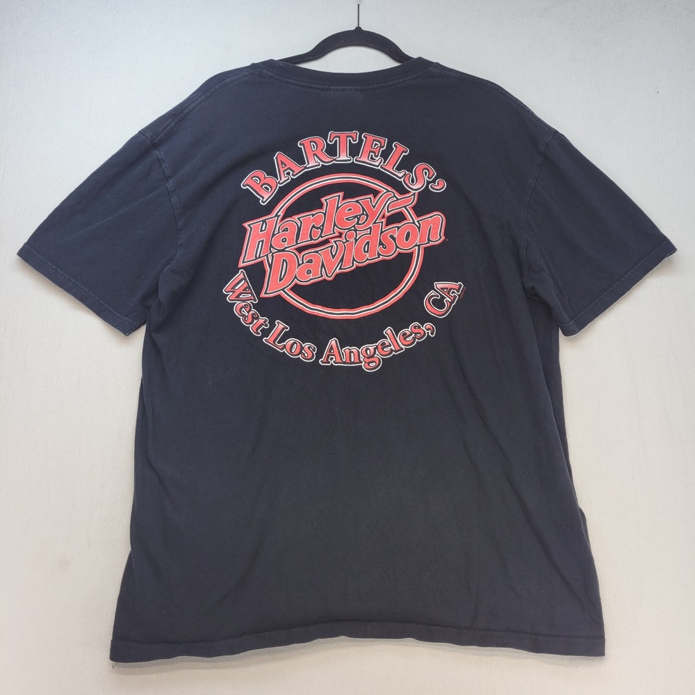Harley-Davidson T-Shirt Mens XL Black Biker Bartels West Los Angeles 2009